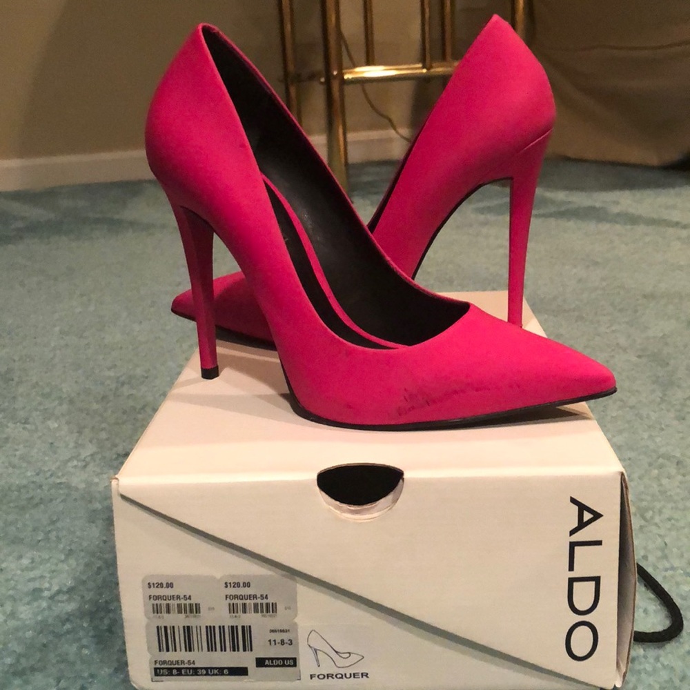 Hot Pink Aldo Heels. Size 8